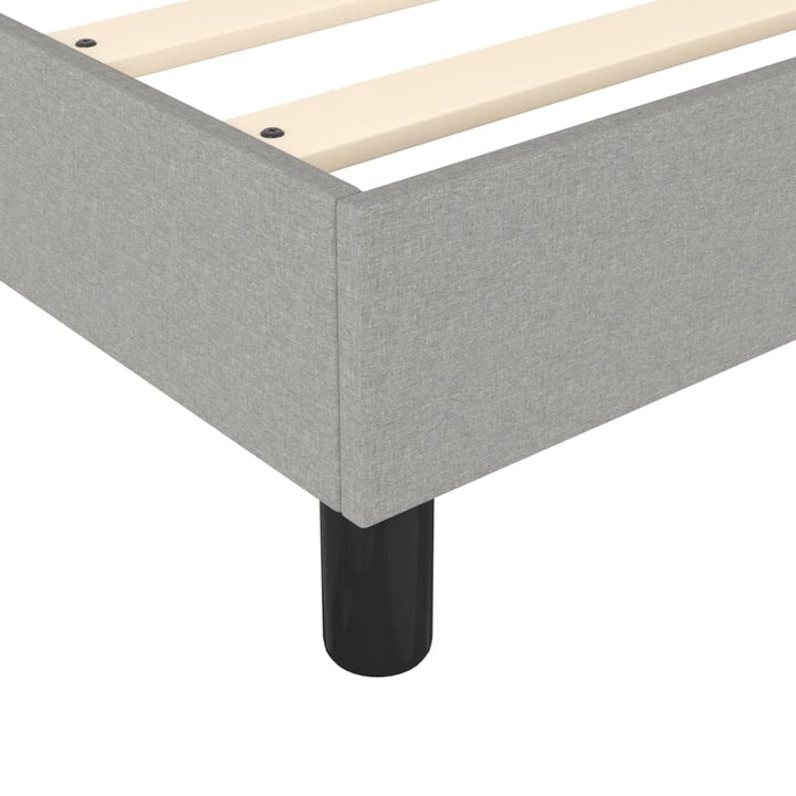 Boxspring sengeramme Lysegrå 80x200 cm Stof