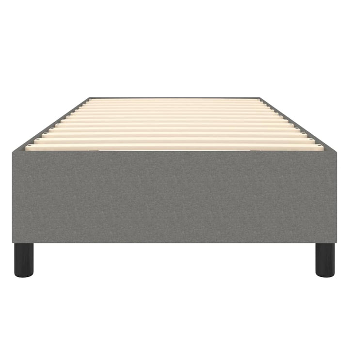Boxspring sengeramme Mørkegrå 80x200 cm Stof