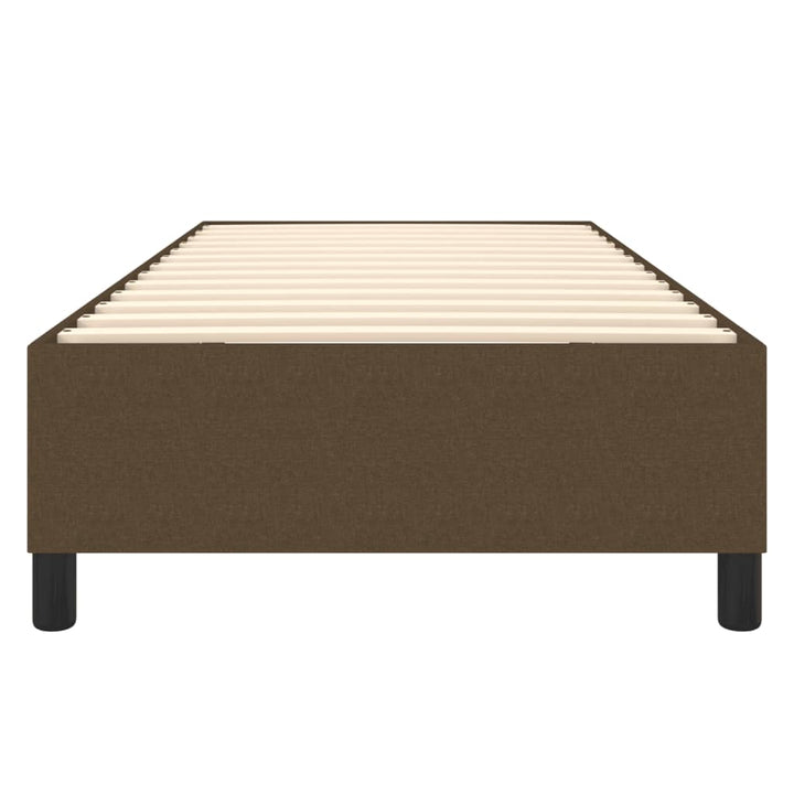 Boxspring sengeramme Mørkebrun 80x200 cm Stof