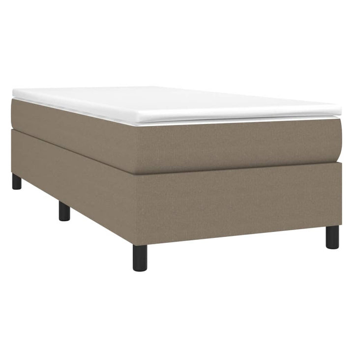 Boxspring sengeramme 80x200 cm stof gråbrun