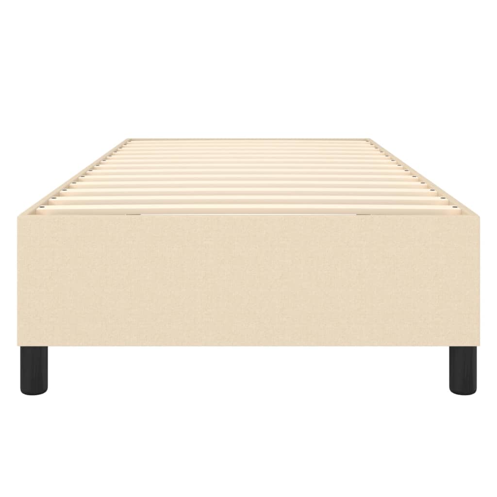 Boxspring sengeramme 80x200 cm stof cremefarvet