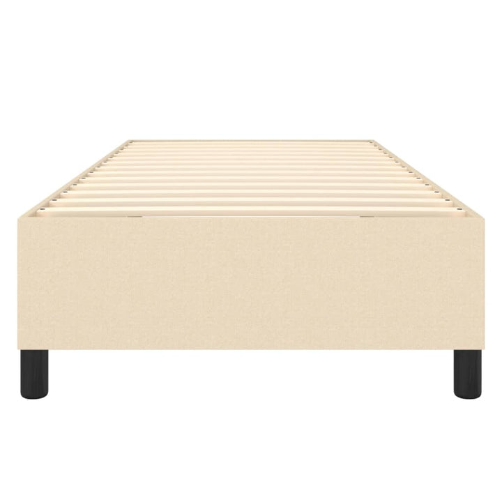 Boxspring sengeramme 80x200 cm stof cremefarvet