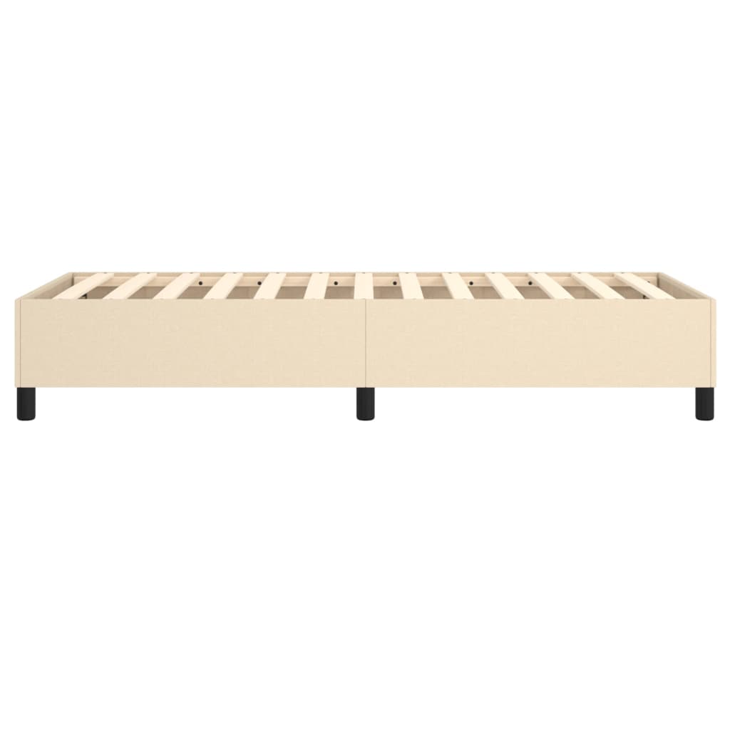 Boxspring sengeramme 80x200 cm stof cremefarvet