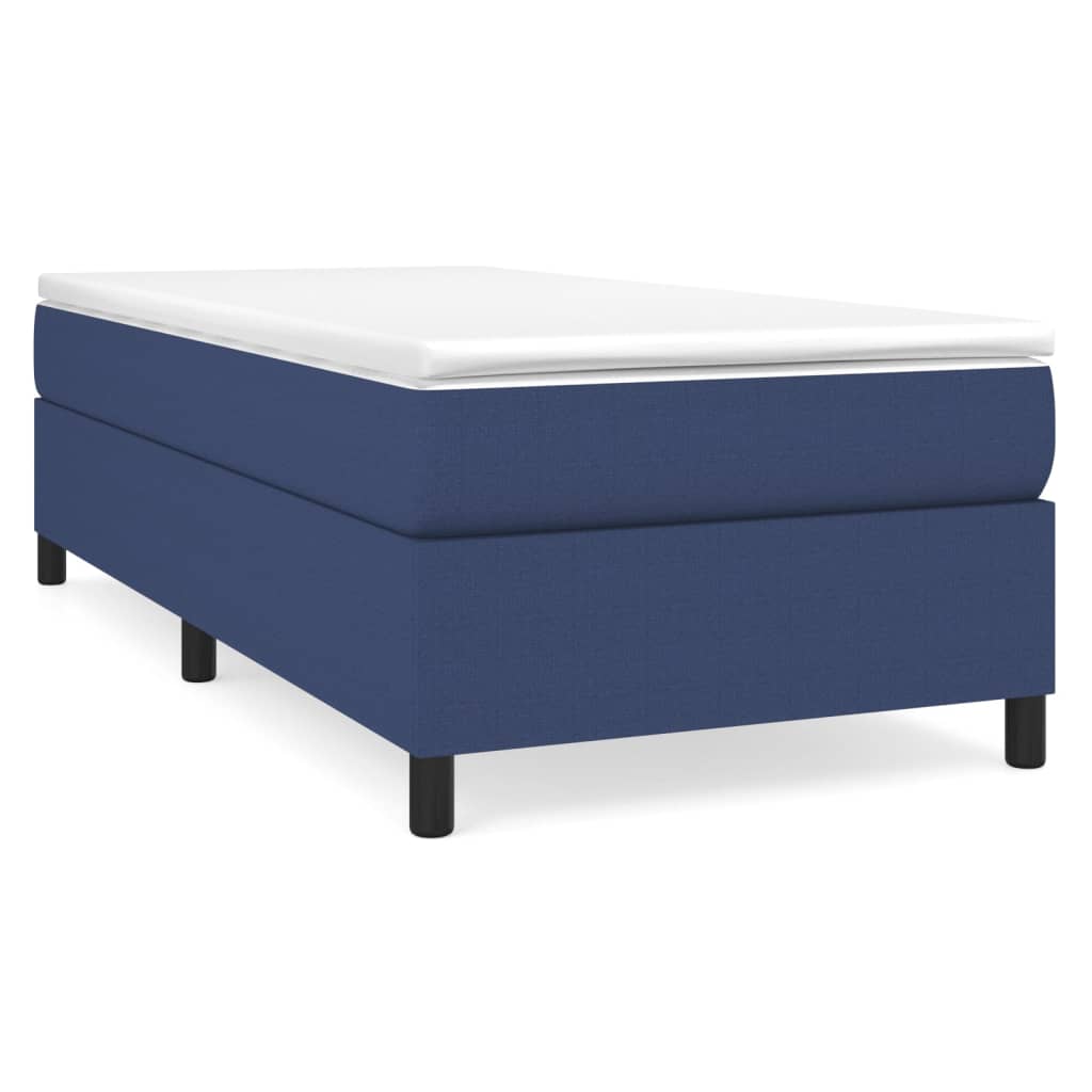 Boxspring sengeramme 80x200 cm stof blå