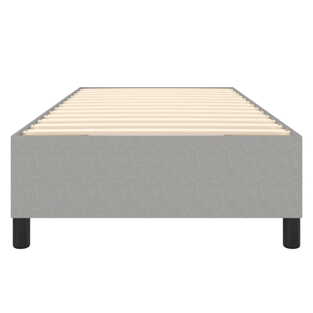 Boxspring sengeramme Lysegrå 90x190 cm Stof