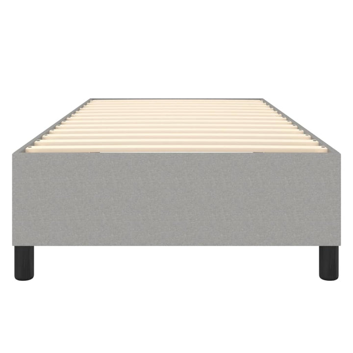 Boxspring sengeramme Lysegrå 90x190 cm Stof