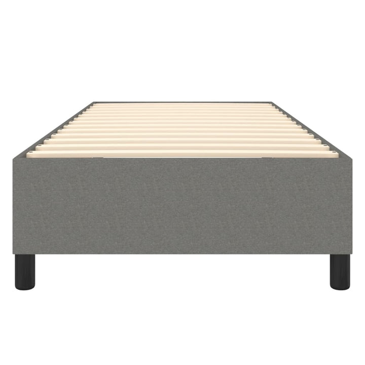 Boxspring sengeramme Mørkegrå 90x190 cm Stof