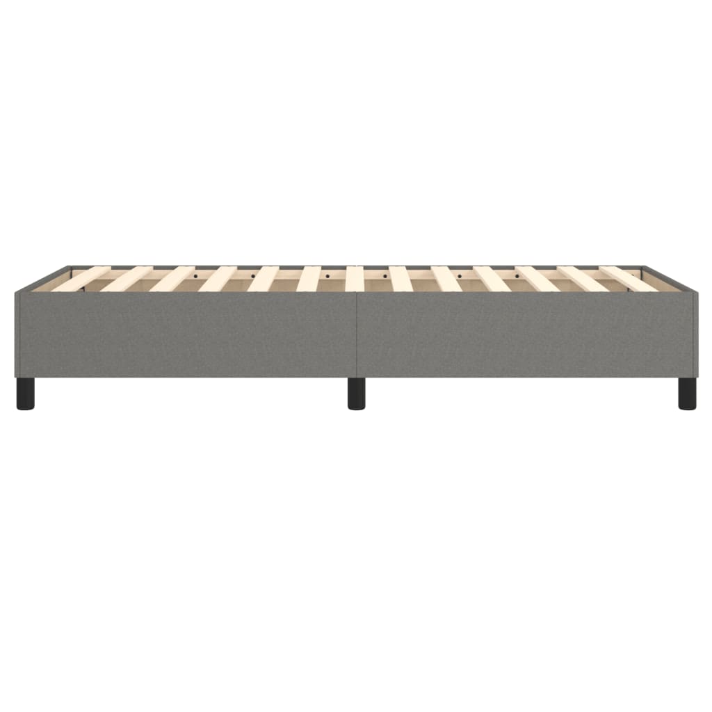 Boxspring sengeramme Mørkegrå 90x190 cm Stof