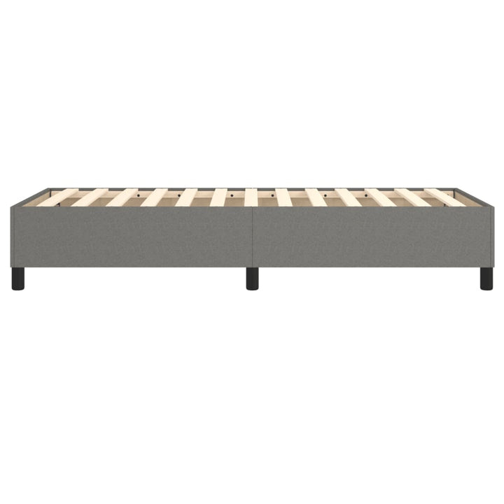 Boxspring sengeramme Mørkegrå 90x190 cm Stof
