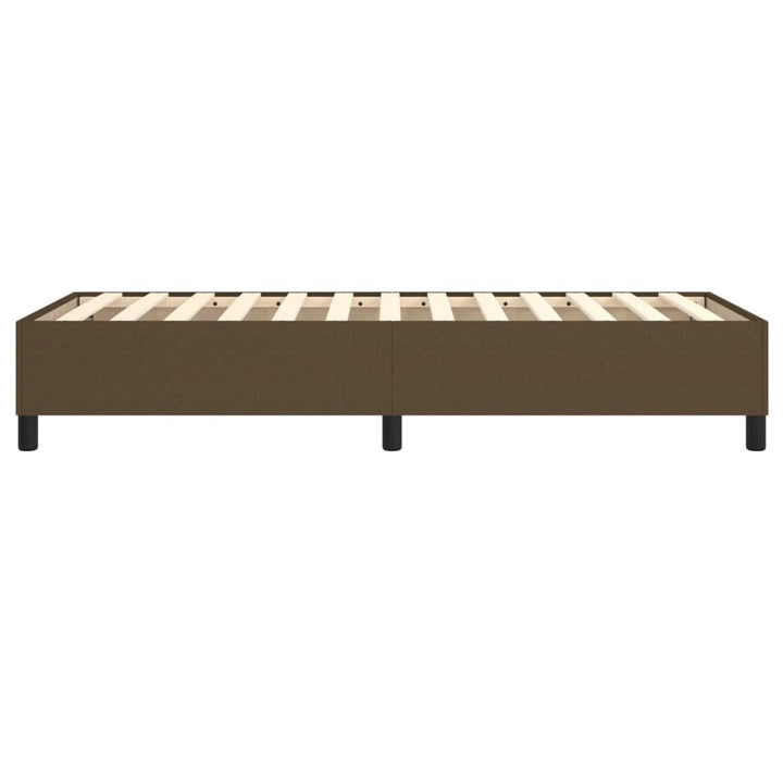 Boxspring sengeramme Mørkebrun 90x190 cm Stof