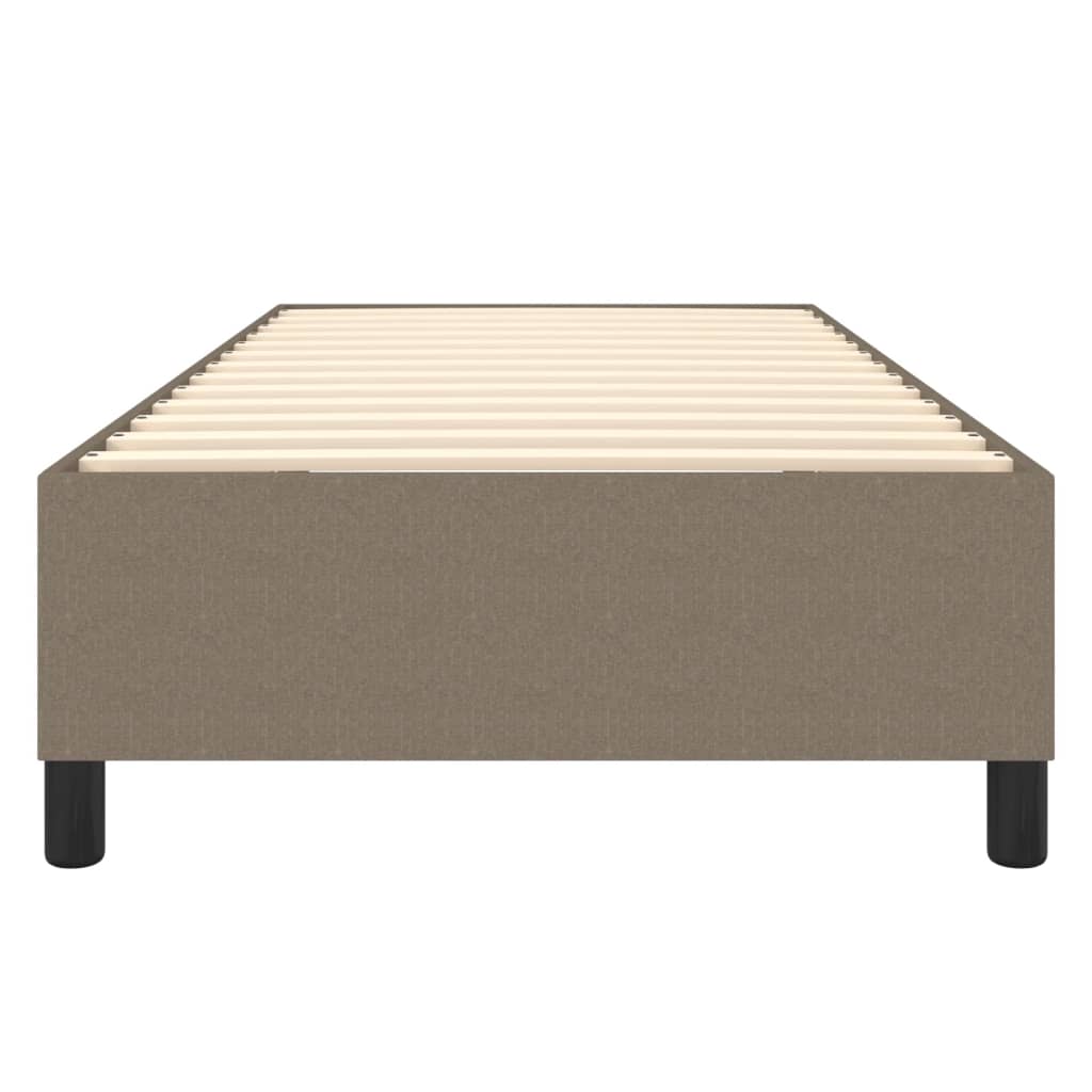 Boxspring sengeramme 90x190 cm stof gråbrun