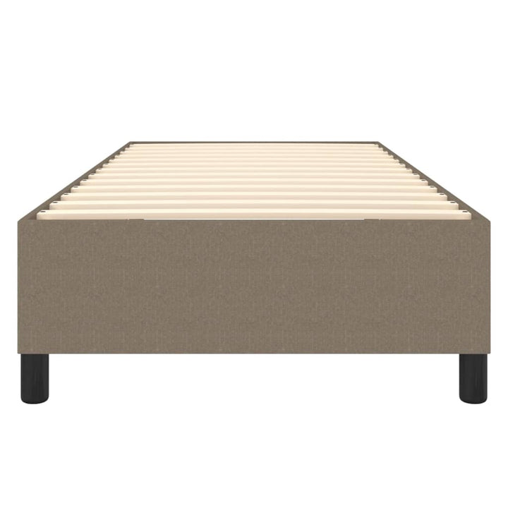 Boxspring sengeramme 90x190 cm stof gråbrun