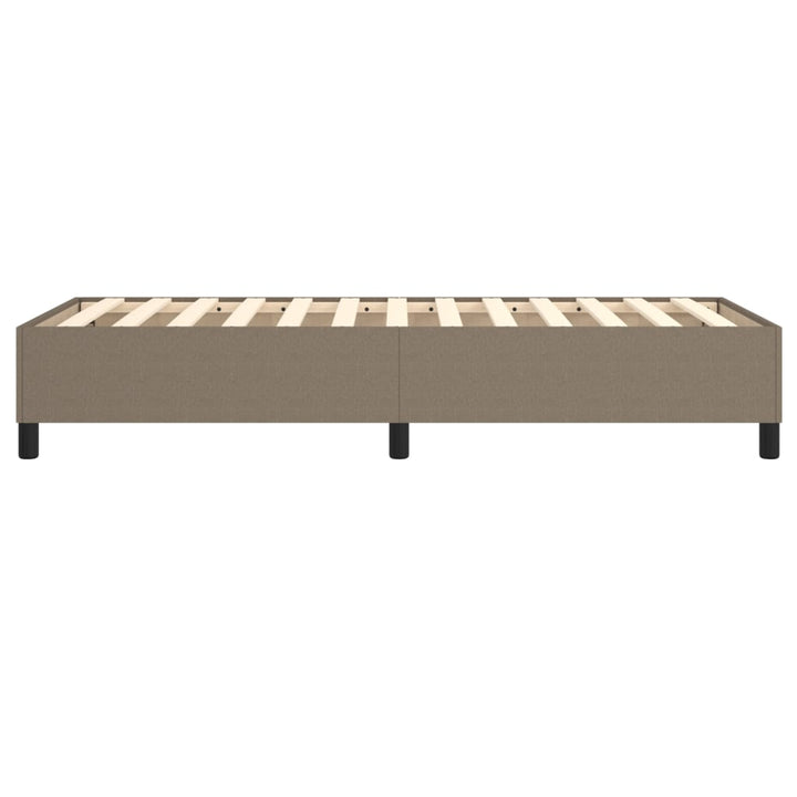 Boxspring sengeramme 90x190 cm stof gråbrun