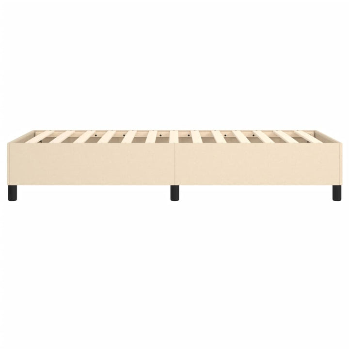 Boxspring sengeramme 90x190 cm stof cremefarvet