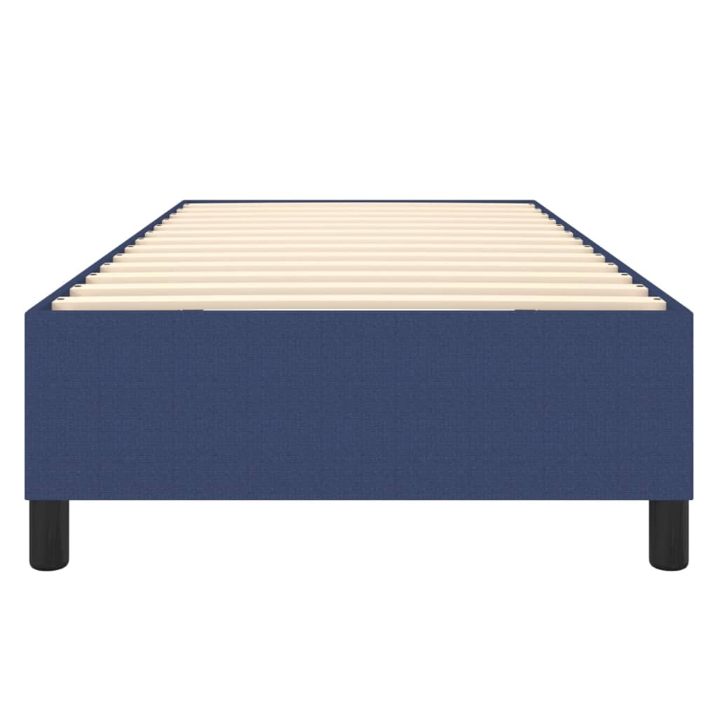 Boxspring sengeramme 90x190 cm stof blå