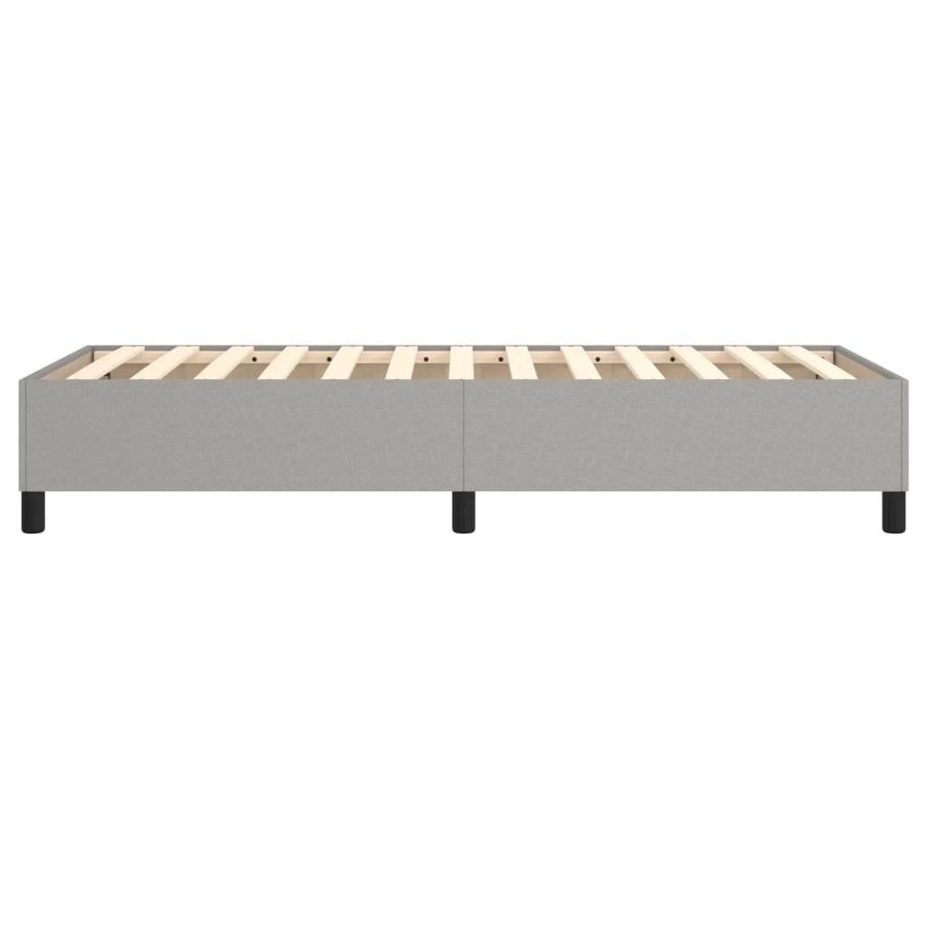 Boxspring sengeramme Lysegrå 90x200 cm Stof