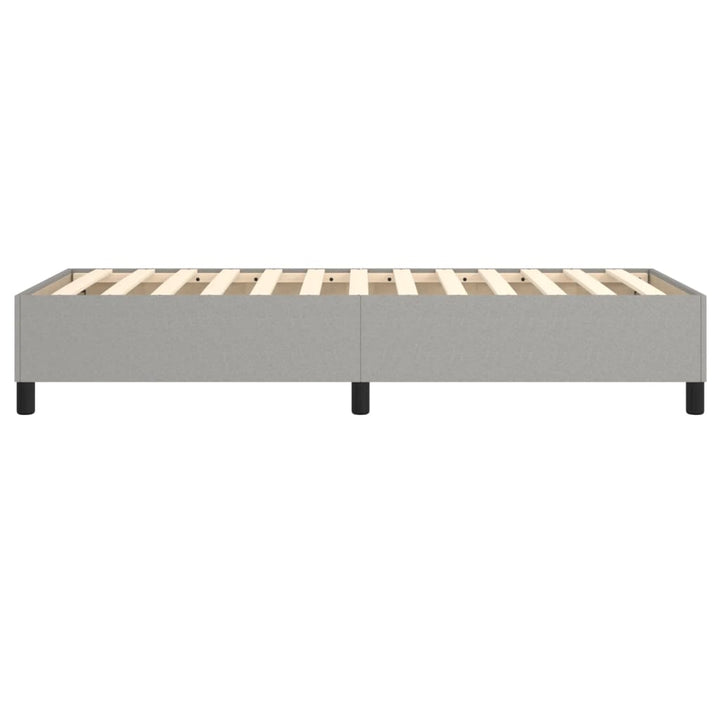 Boxspring sengeramme Lysegrå 90x200 cm Stof