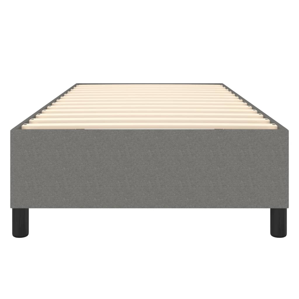 Boxspring sengeramme Mørkegrå 90x200 cm Stof