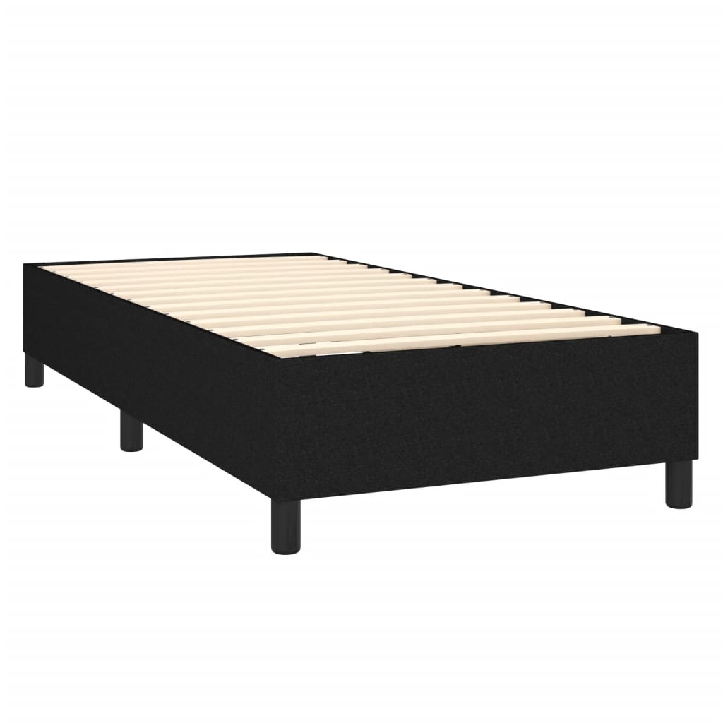 Boxspring sengeramme 90x200 cm stof sort