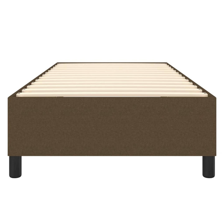 Boxspring sengeramme Mørkebrun 90x200 cm Stof