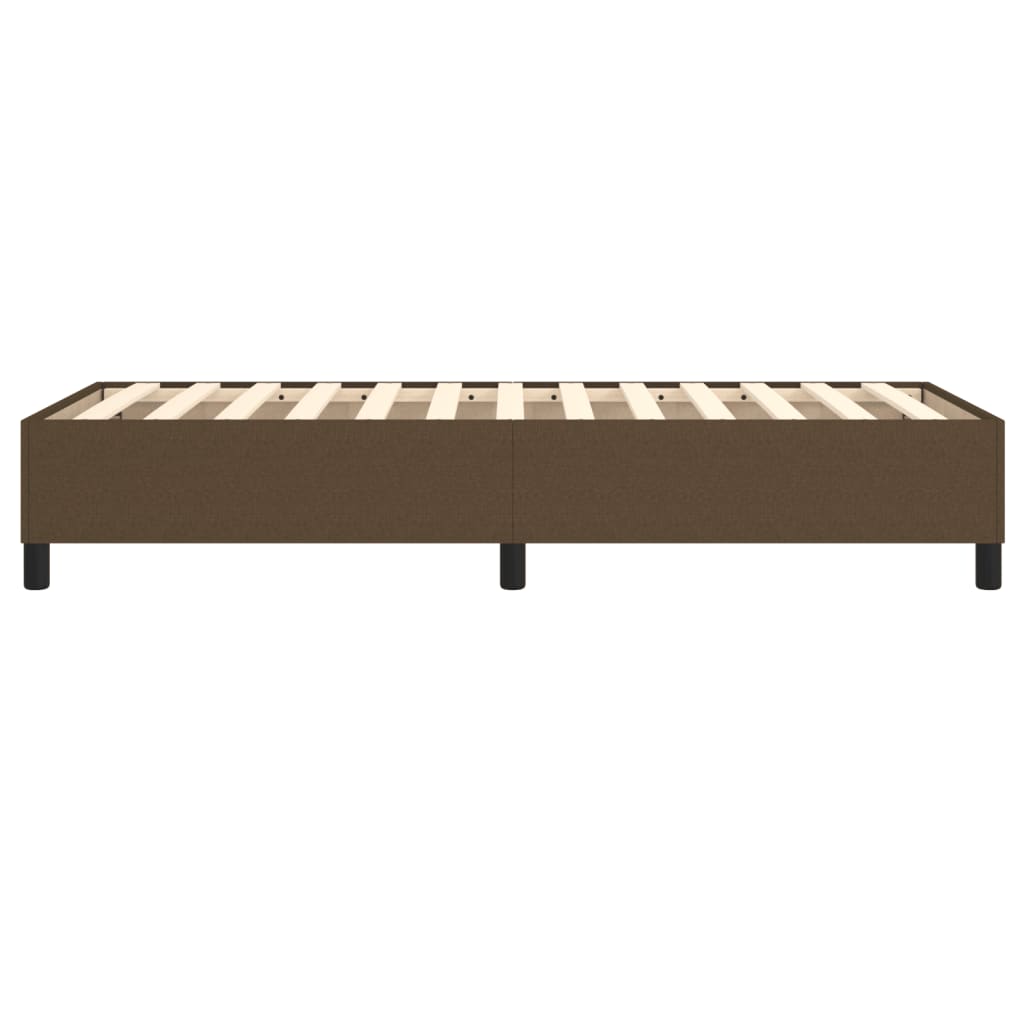 Boxspring sengeramme Mørkebrun 90x200 cm Stof