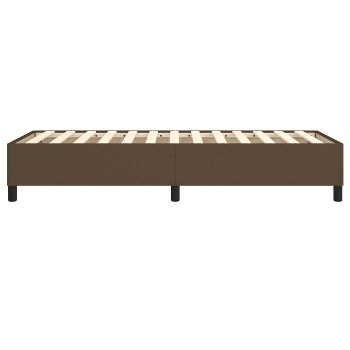 Boxspring sengeramme Mørkebrun 90x200 cm Stof