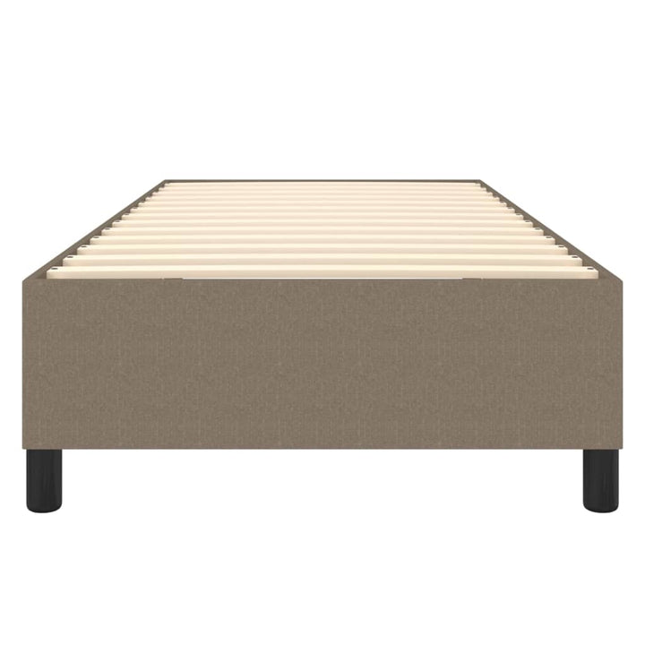 Boxspring sengeramme 90x200 cm stof gråbrun