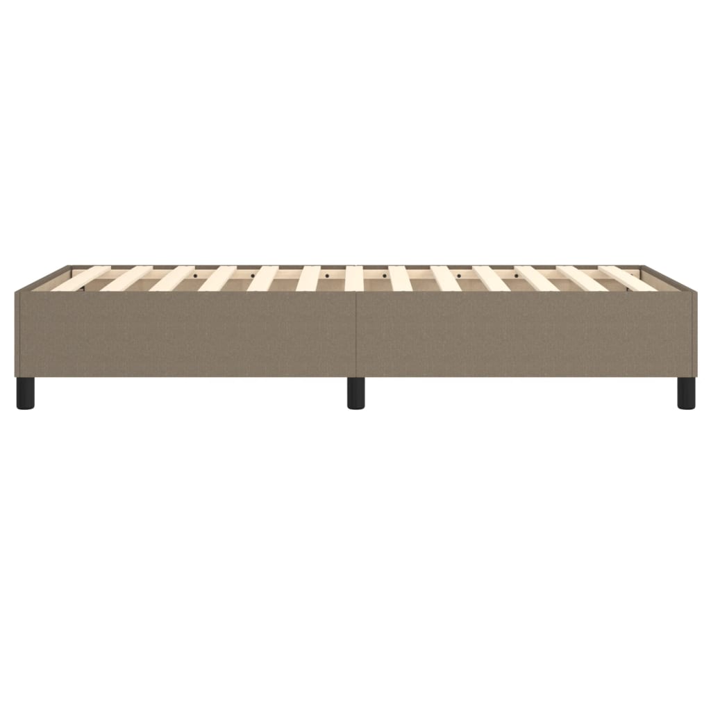 Boxspring sengeramme 90x200 cm stof gråbrun