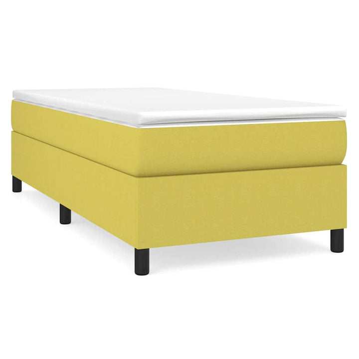Boxspring sengeramme 90x200 cm stof grøn