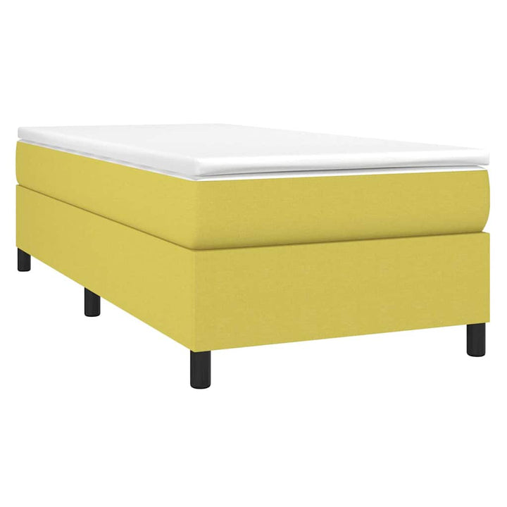 Boxspring sengeramme 90x200 cm stof grøn