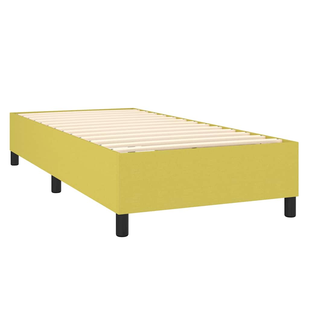 Boxspring sengeramme 90x200 cm stof grøn