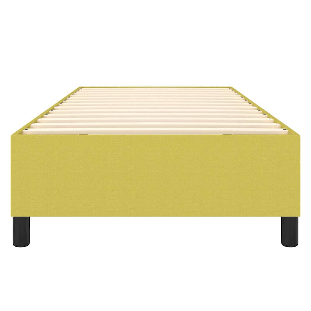 Boxspring sengeramme 90x200 cm stof grøn