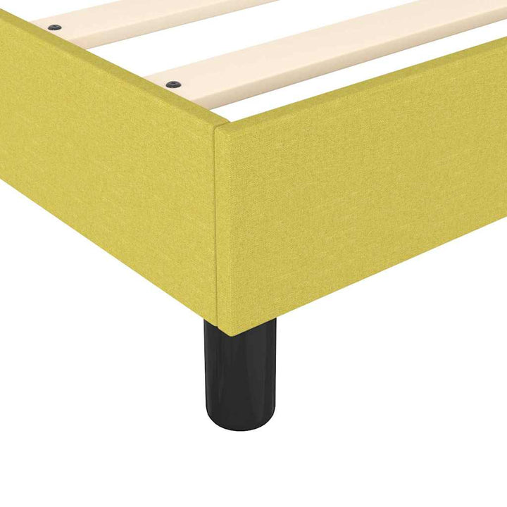 Boxspring sengeramme 90x200 cm stof grøn