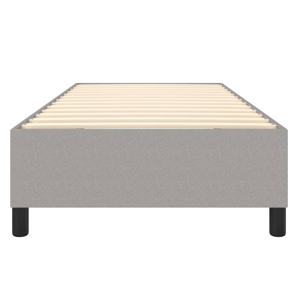 Boxspring sengeramme Lysegrå 100x200 cm Stof