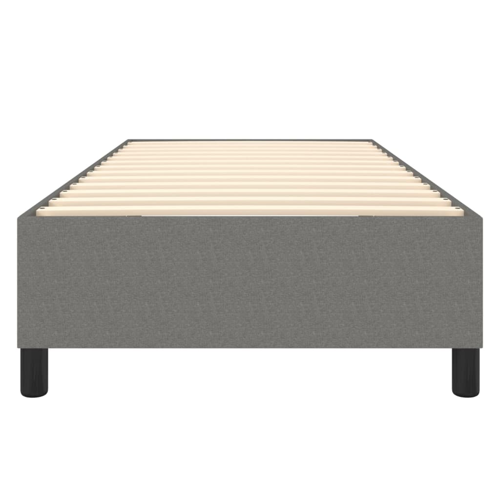 Boxspring sengeramme Mørkegrå 100x200 cm Stof
