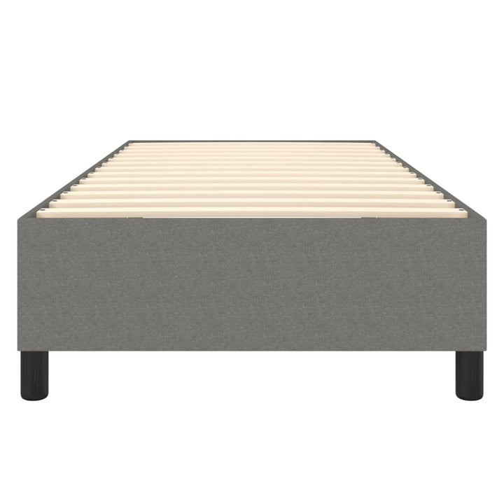 Boxspring sengeramme Mørkegrå 100x200 cm Stof