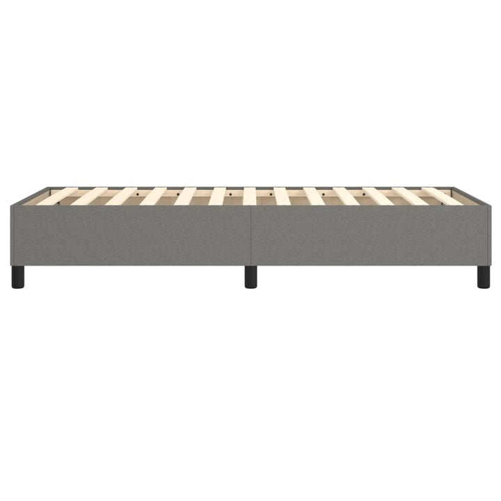Boxspring sengeramme Mørkegrå 100x200 cm Stof