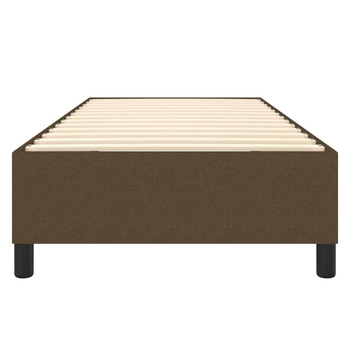 Boxspring sengeramme Mørkebrun 100x200 cm Stof