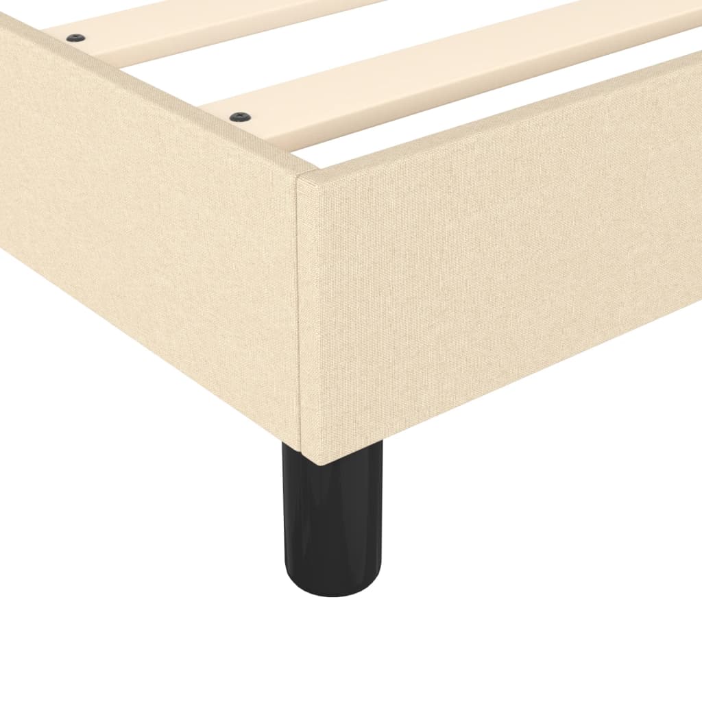 Boxspring sengeramme Creme 100x200 cm Stof