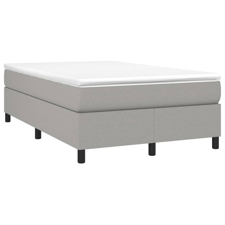 Boxspring sengeramme Lysegrå 120x200 cm Stof