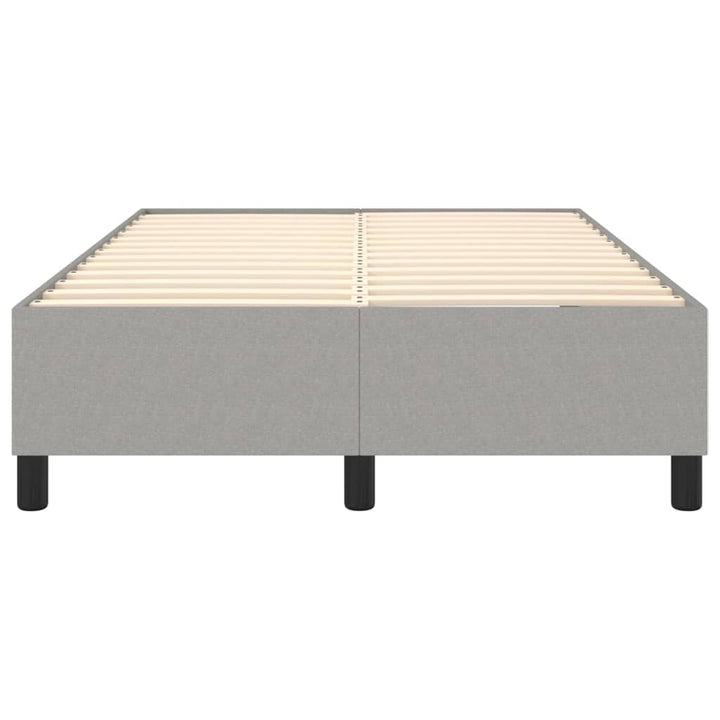 Boxspring sengeramme Lysegrå 120x200 cm Stof