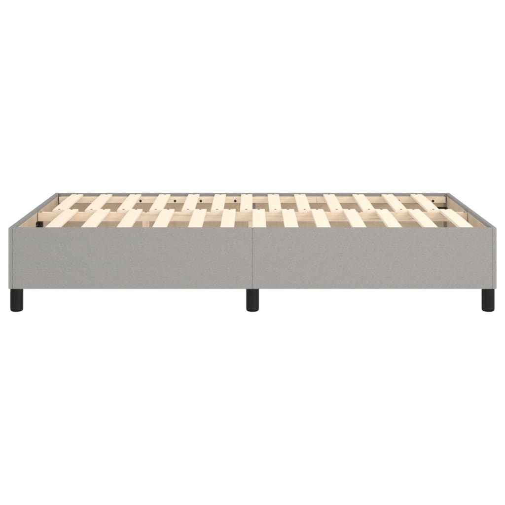 Boxspring sengeramme Lysegrå 120x200 cm Stof
