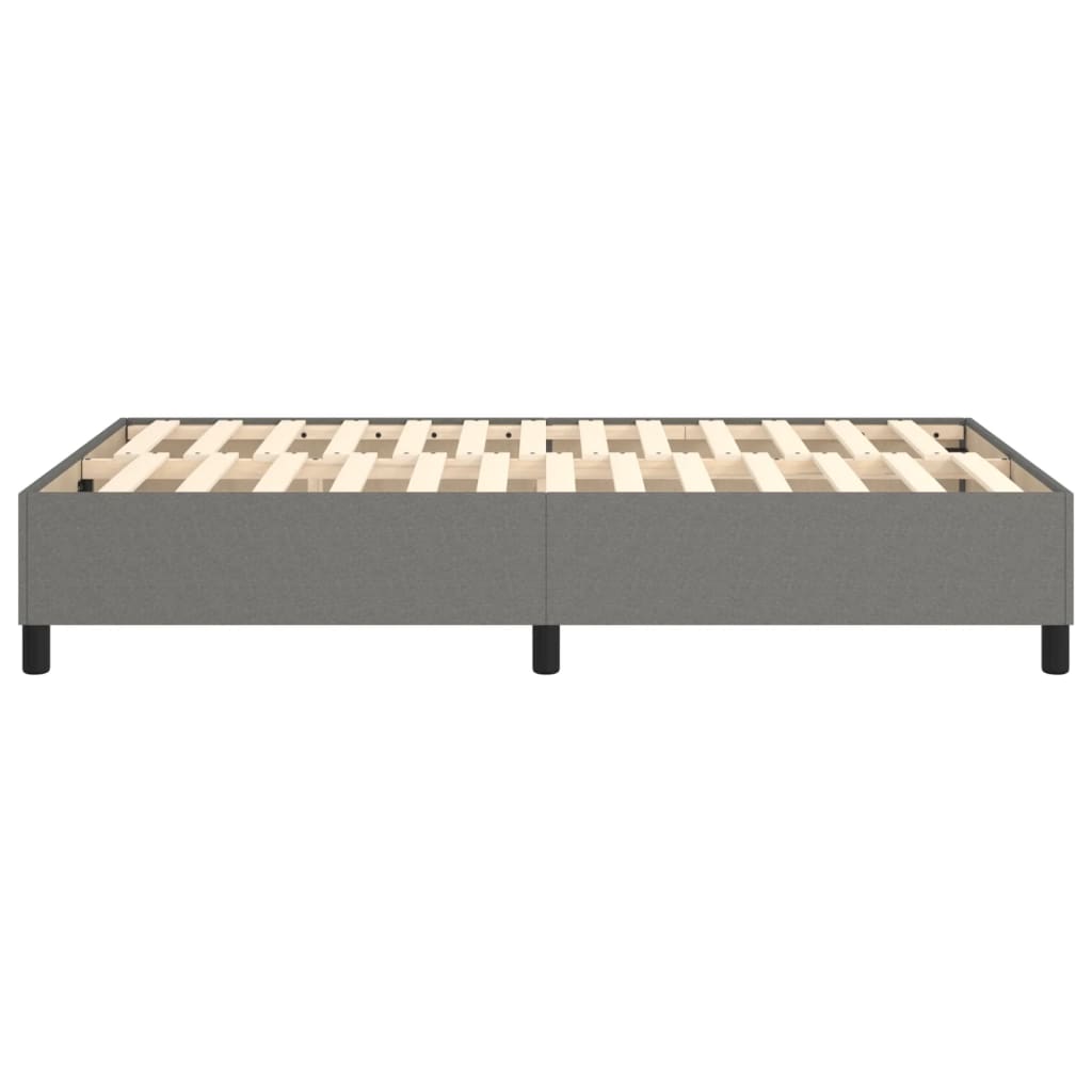 Boxspring sengeramme Mørkegrå 120x200 cm Stof