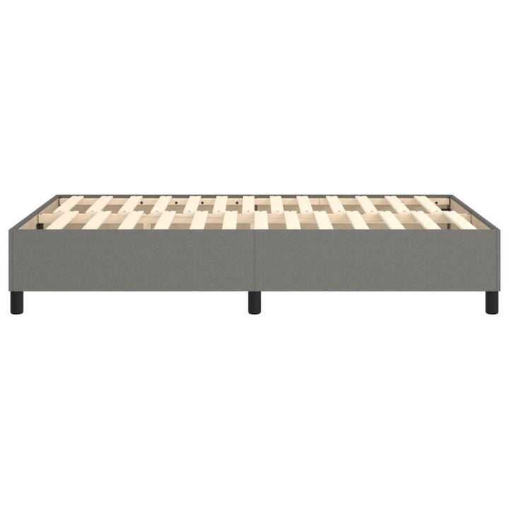 Boxspring sengeramme Mørkegrå 120x200 cm Stof