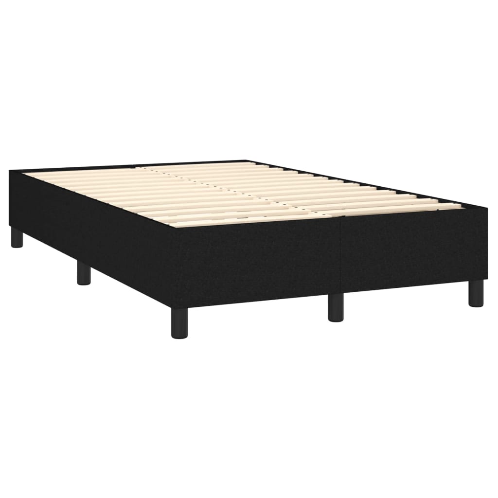 Boxspring sengeramme Sort 120x200 cm Stof