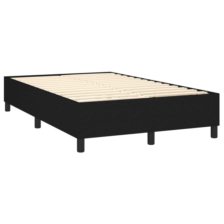 Boxspring sengeramme Sort 120x200 cm Stof