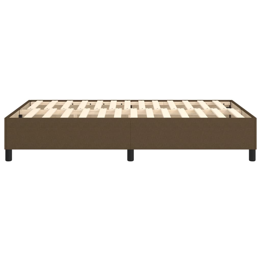 Boxspring sengeramme Mørkebrun 120x200 cm Stof