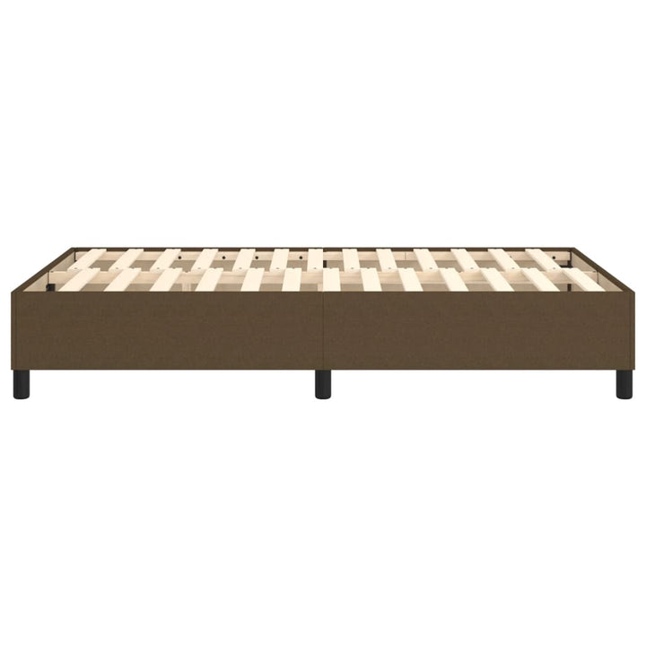 Boxspring sengeramme Mørkebrun 120x200 cm Stof