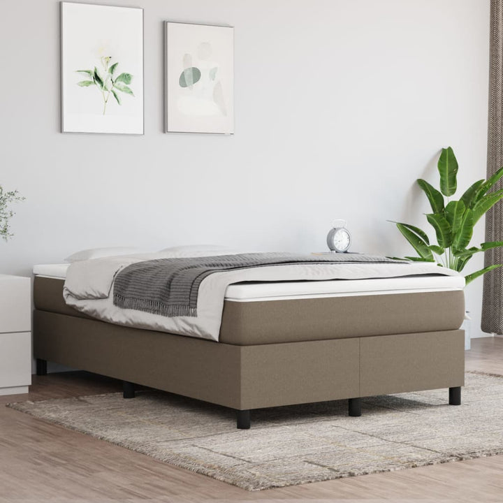 Boxspring sengeramme Taupe 120x200 cm Stof