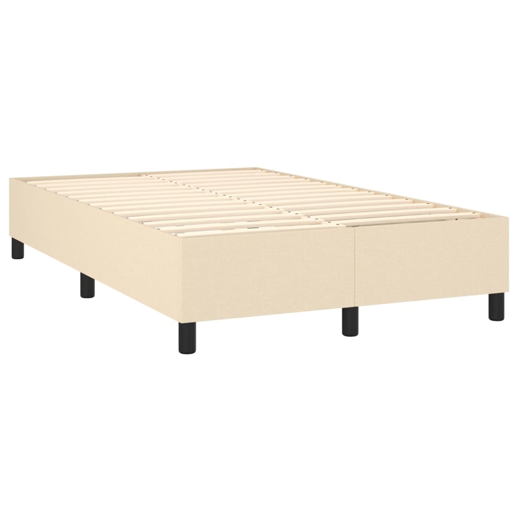 Boxspring sengeramme Creme 120x200 cm Stof